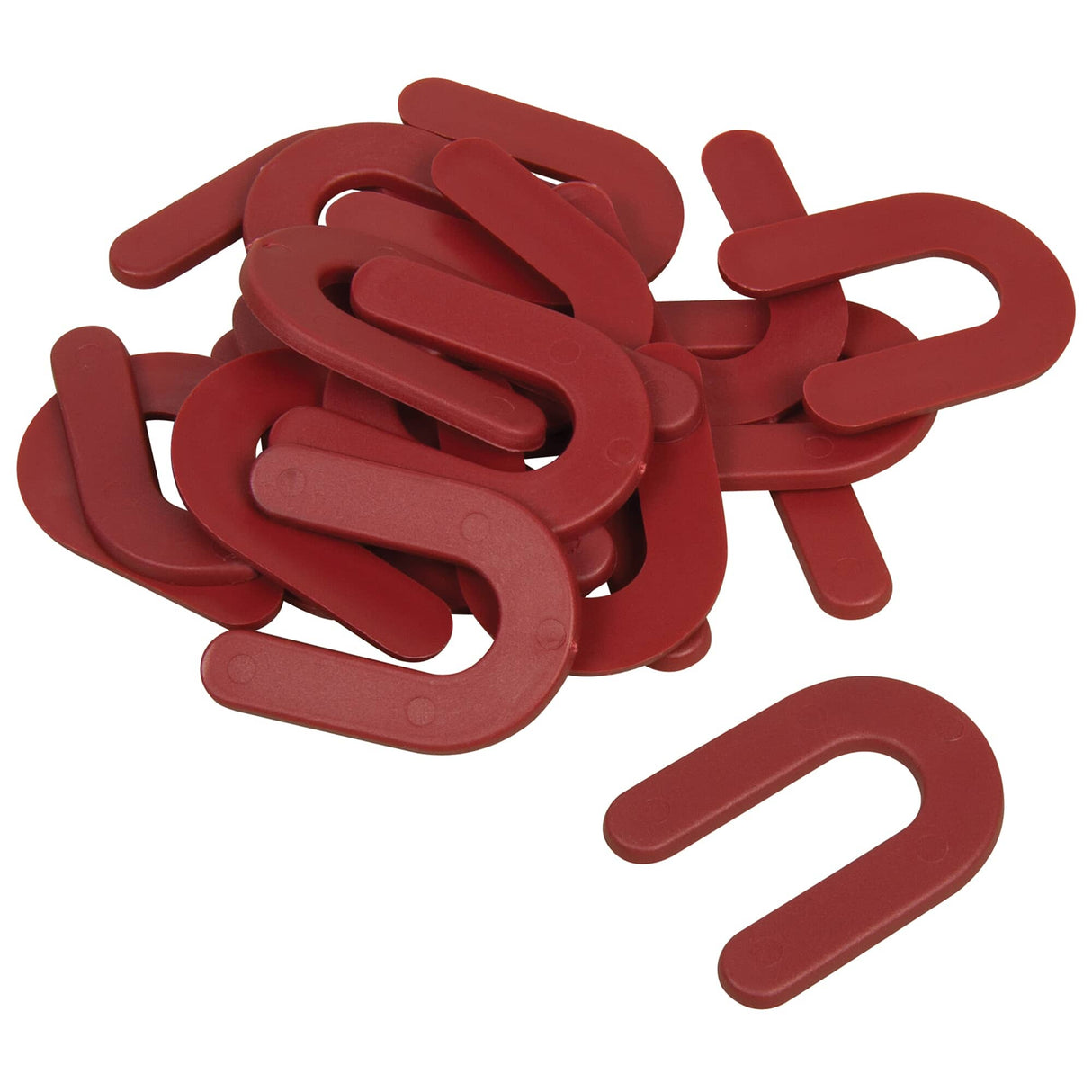 1/8" Horseshoe Shim Tile Spacers - Red, 150 Pack
