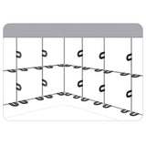 1/8" Horseshoe Shim Tile Spacers - Red, 150 Pack