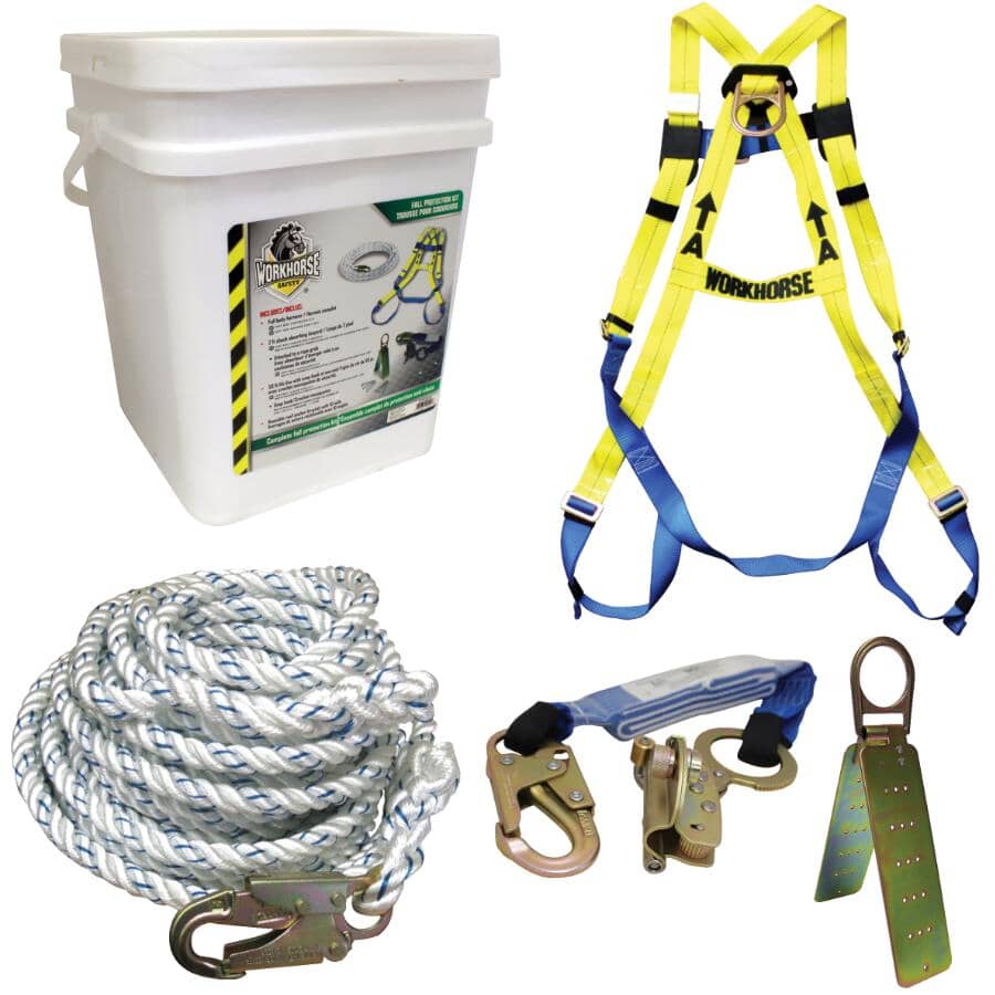 Roofer Fall Protection Kit - 5 Pieces