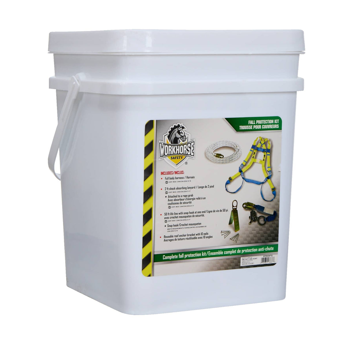 Roofer Fall Protection Kit - 5 Pieces