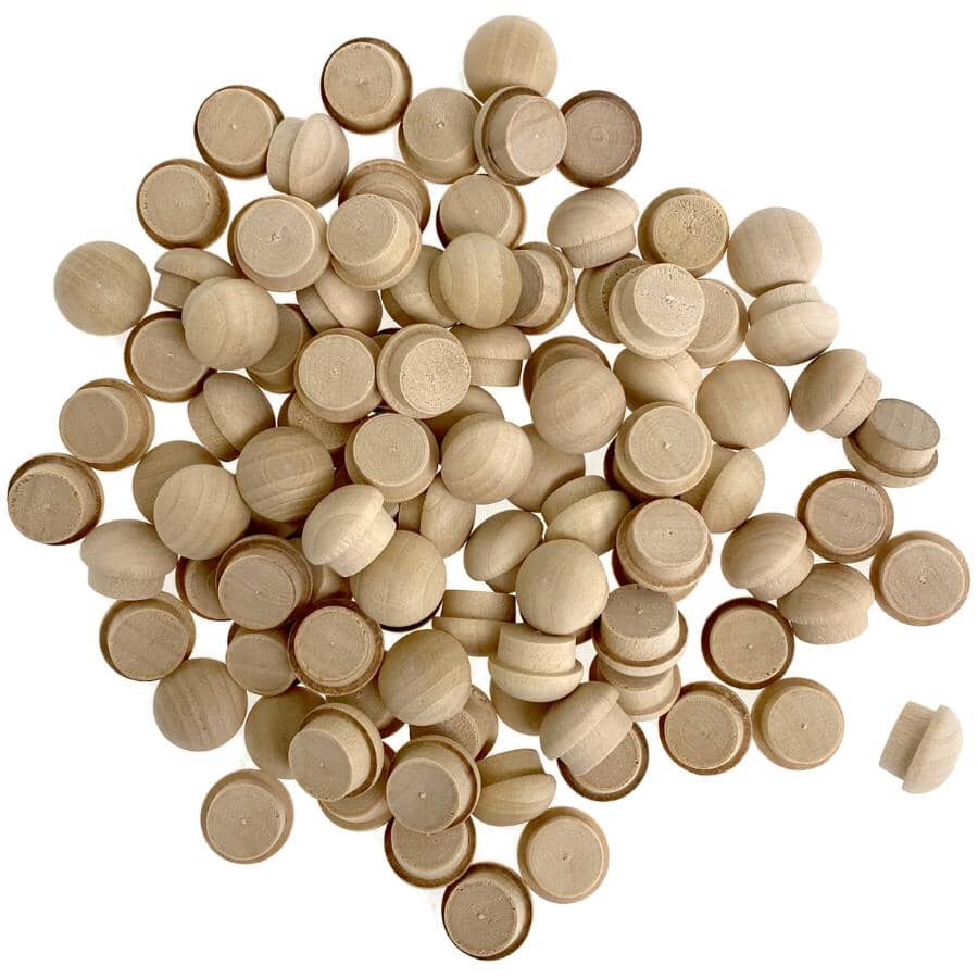 1/2" Birch Buttons - 100 Pack