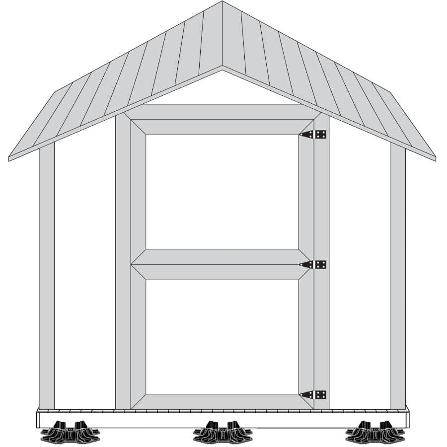 12" x 12" x 4" TuffBlock Instant Foundation Deck Block