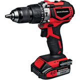 20V Max 1/2" Lithium-ion Cordless Compact Hammer Drill Kit - with Battery, Charger & Tool Case