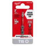 Shockwave 2" T15 Impact Rated Torx Power Bit