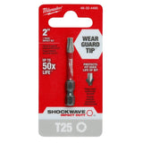 Shockwave 2" T25 Impact Rated Torx Power Bit