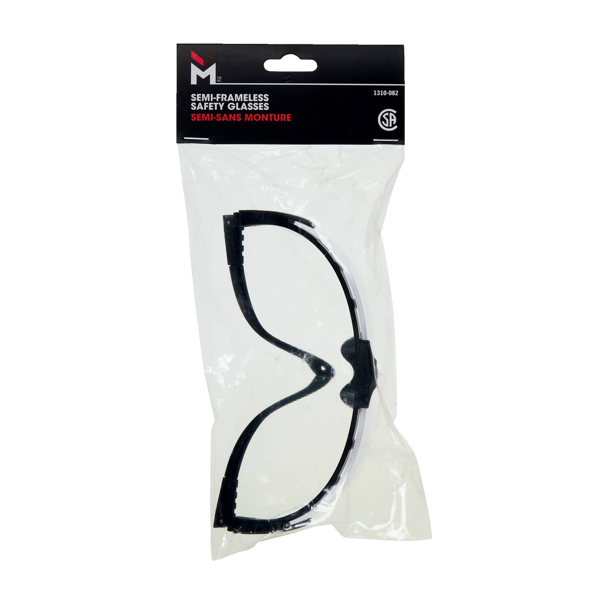 Semi-Frame Anti-Fog Safety Glasses - Clear
