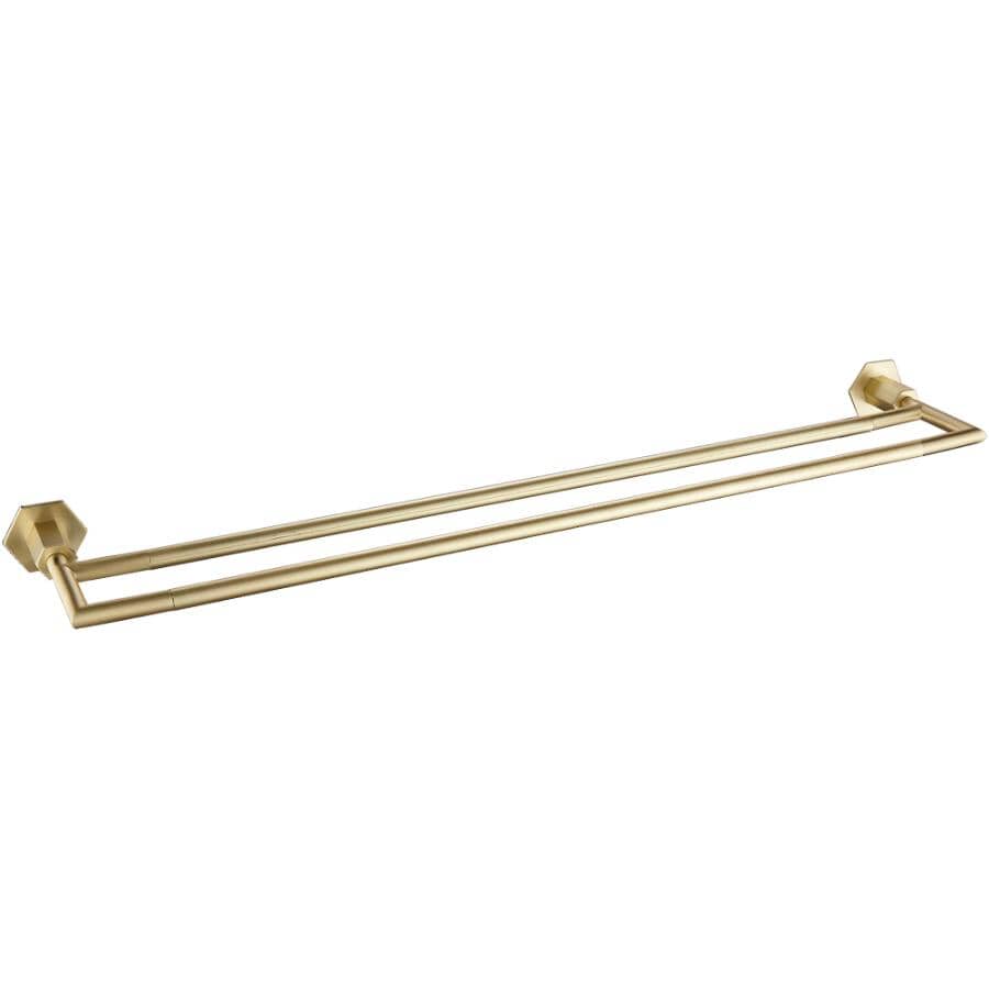 4 Piece York Bath Accessory Set - Gold
