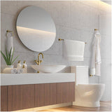 4 Piece York Bath Accessory Set - Gold