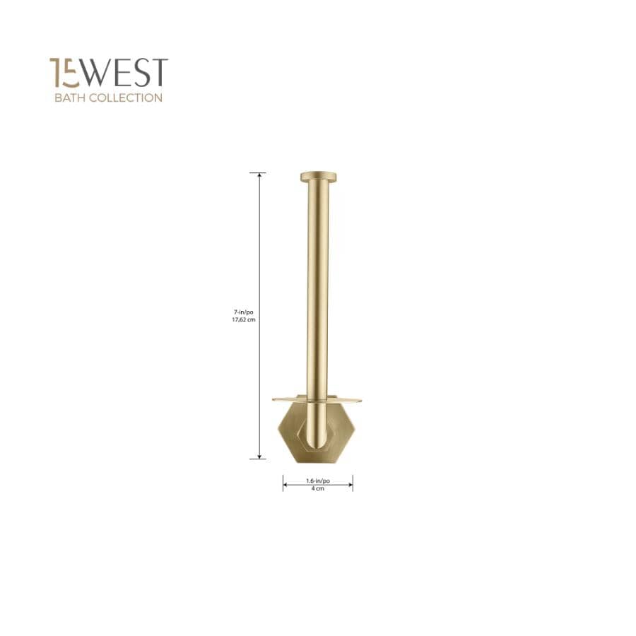 4 Piece York Bath Accessory Set - Gold