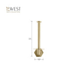 4 Piece York Bath Accessory Set - Gold