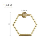 4 Piece York Bath Accessory Set - Gold