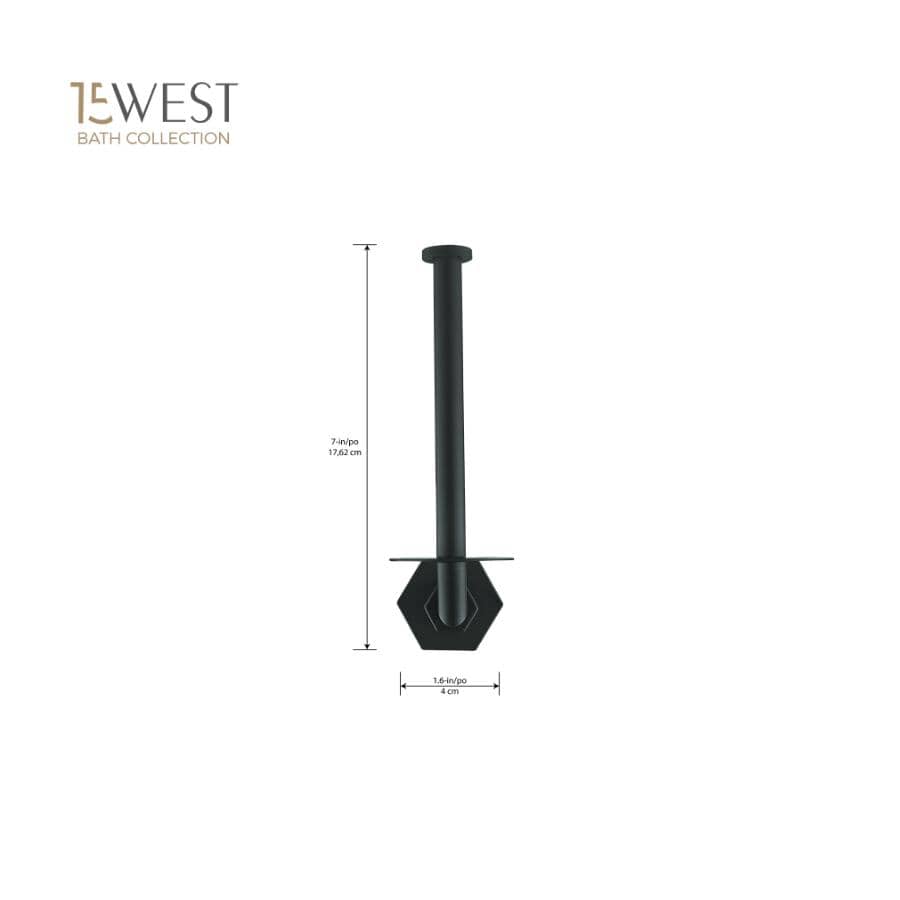 4 Piece York Bath Accessory Set - Black