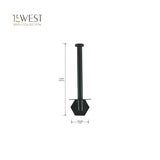 4 Piece York Bath Accessory Set - Black