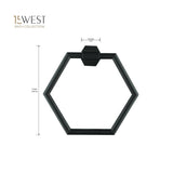 4 Piece York Bath Accessory Set - Black