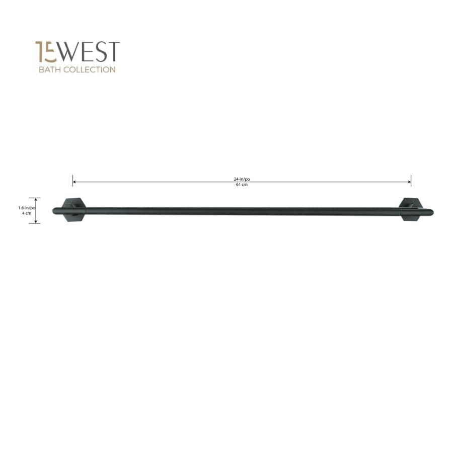 4 Piece York Bath Accessory Set - Black