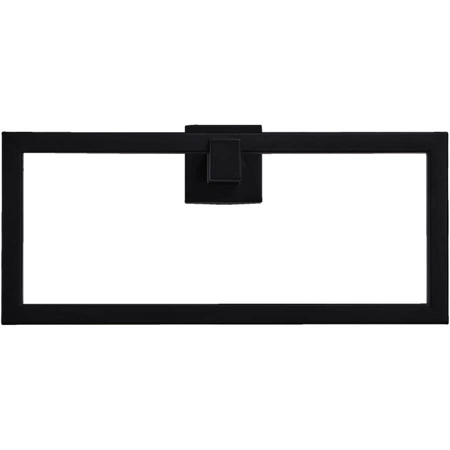 Wright Oversized Towel Ring - Matte Black