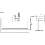 Wright Oversized Towel Ring - Matte Black