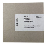 2" #2 Phillips Power Insert Bit
