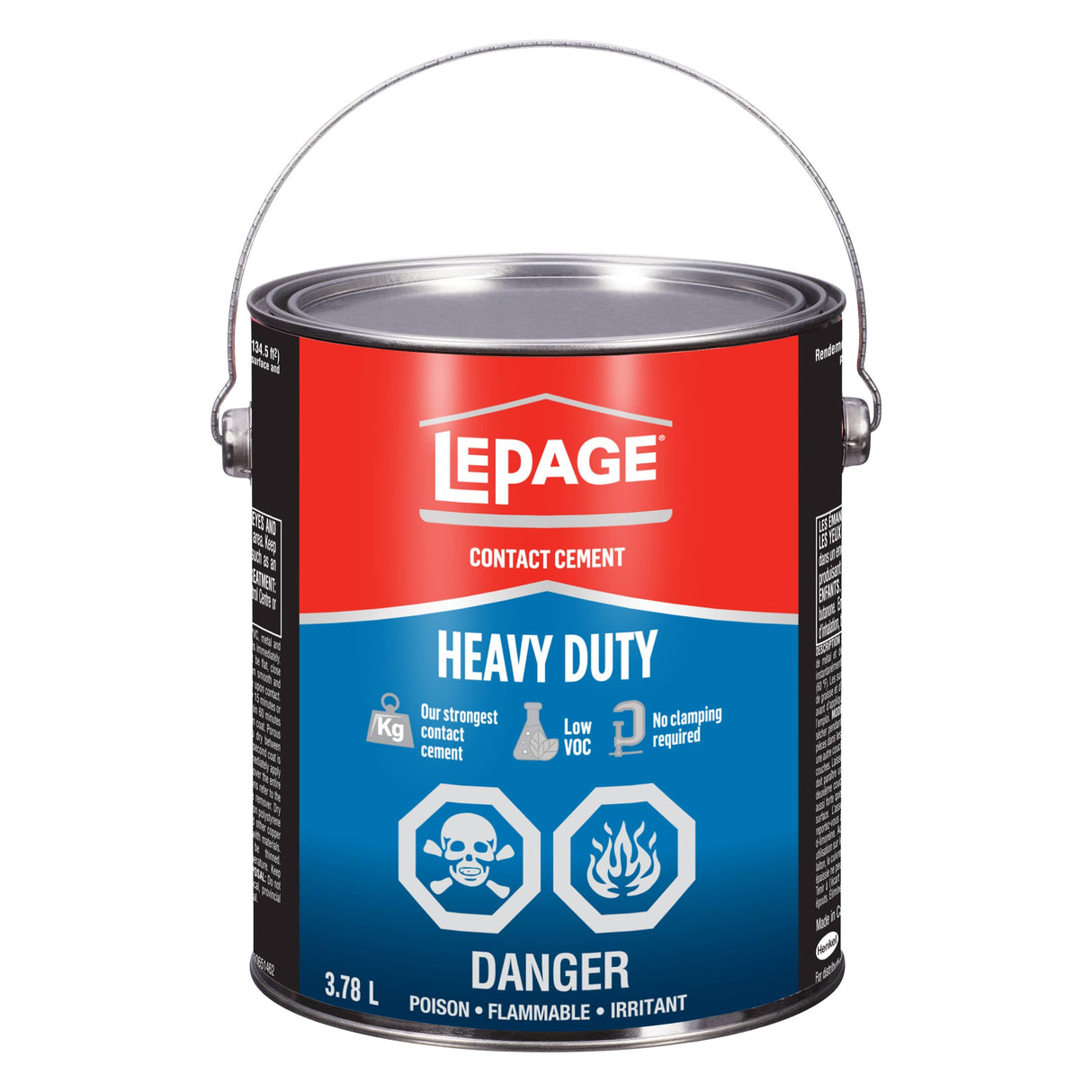 Heavy Duty Contact Cement - Light Amber, 3.78 L