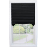 48" x 72" TempShade Black Cordless Fabric Window Blind