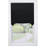 48" x 72" TempShade Black Cordless Fabric Window Blind