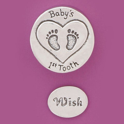 Baby's First Tooth Box W/ Wish Coin