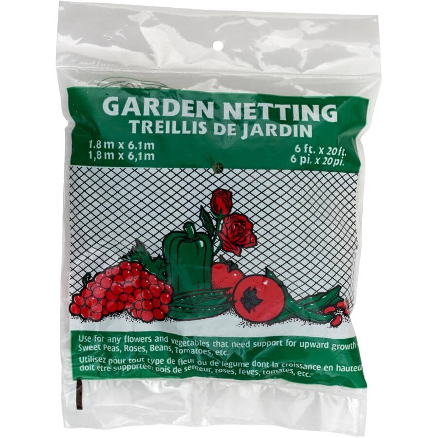 2.5" x 6' x 20' Green Garden Netting