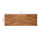 72" x 25.5" x 1" Acacia Wood Countertop - Golden Teak