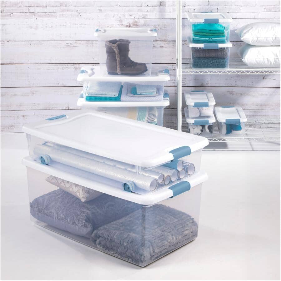 100 L Large Clip Storage Box - Clear