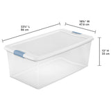 100 L Large Clip Storage Box - Clear