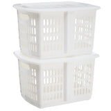 24L Storage Box with Cover - 2 Pack