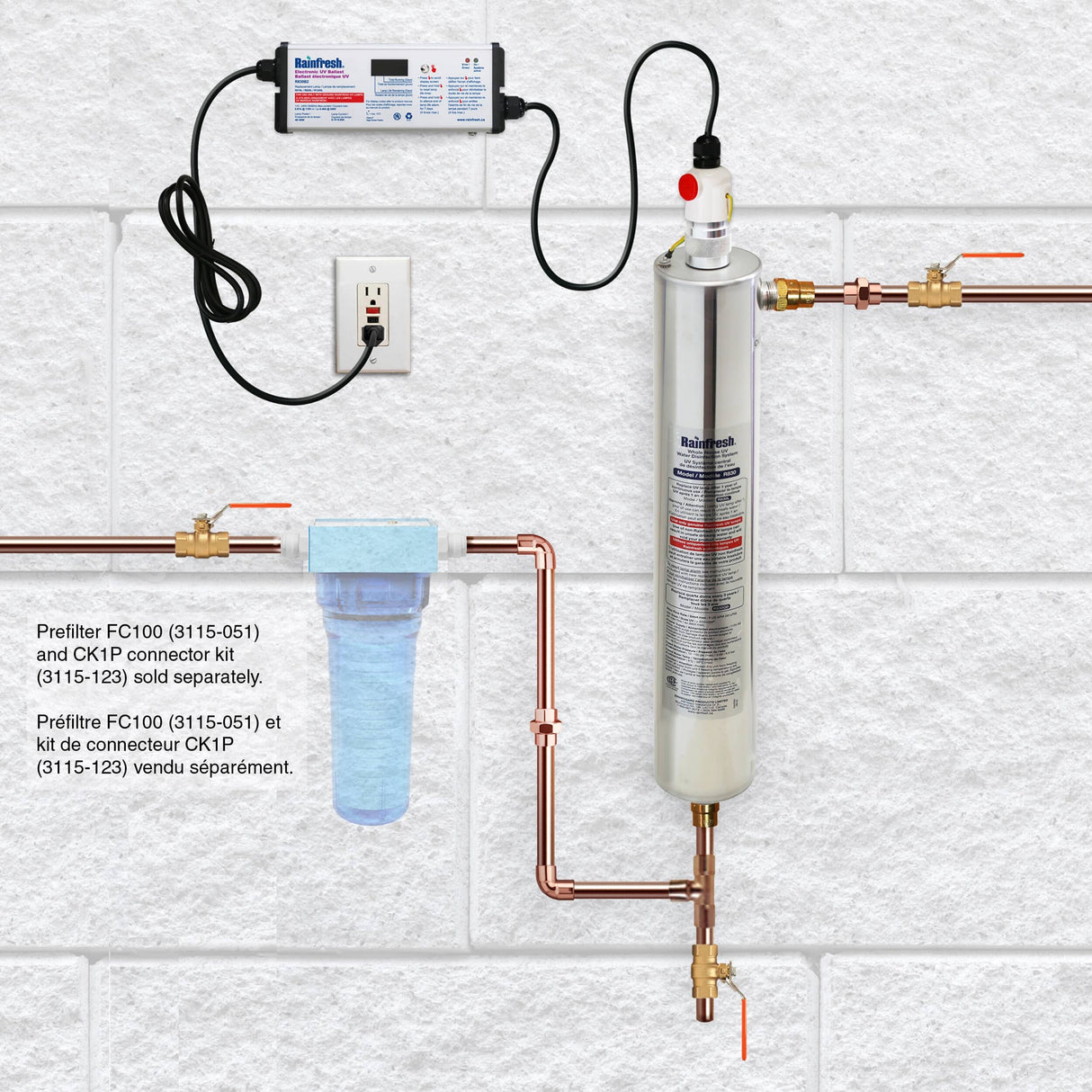 Whole Home UV Water Disinfection System - 8 GPM