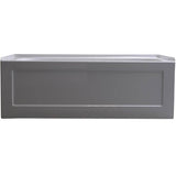 60" x 30" Phoenix Acrylic Tub - with Left Hand Drain + Skirt, White