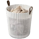 Flexible Laundry Hamper with Handles - 35 L , White