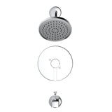 Adessa Single Handle Pressure Balanced Tub & Shower Faucet - Chrome