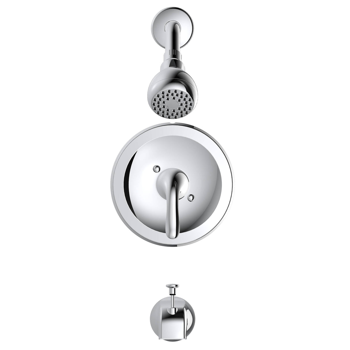 Merton Single Handle Pressure Balanced Tub & Shower Faucet - Chrome