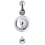 Merton Single Handle Pressure Balanced Tub & Shower Faucet - Chrome
