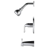 Merton Single Handle Pressure Balanced Tub & Shower Faucet - Chrome