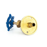 1/2" PEX x 3/4" Male Garden Hose Thread Bibb Sillcock Valve - with Flange