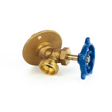 1/2" PEX x 3/4" Male Garden Hose Thread Bibb Sillcock Valve - with Flange