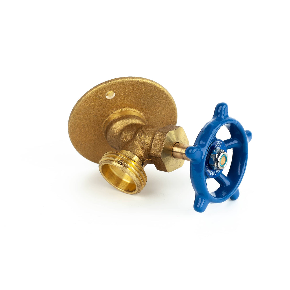 1/2" PEX x 3/4" Male Garden Hose Thread Bibb Sillcock Valve - with Flange