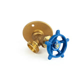 1/2" PEX x 3/4" Male Garden Hose Thread Bibb Sillcock Valve - with Flange