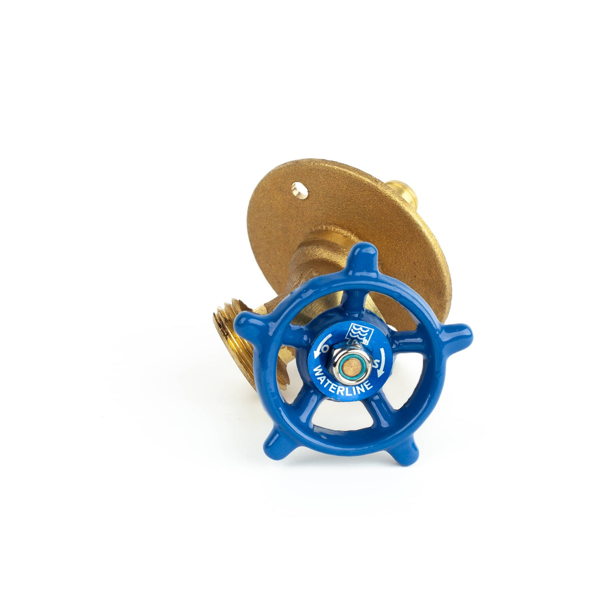 1/2" PEX x 3/4" Male Garden Hose Thread Bibb Sillcock Valve - with Flange