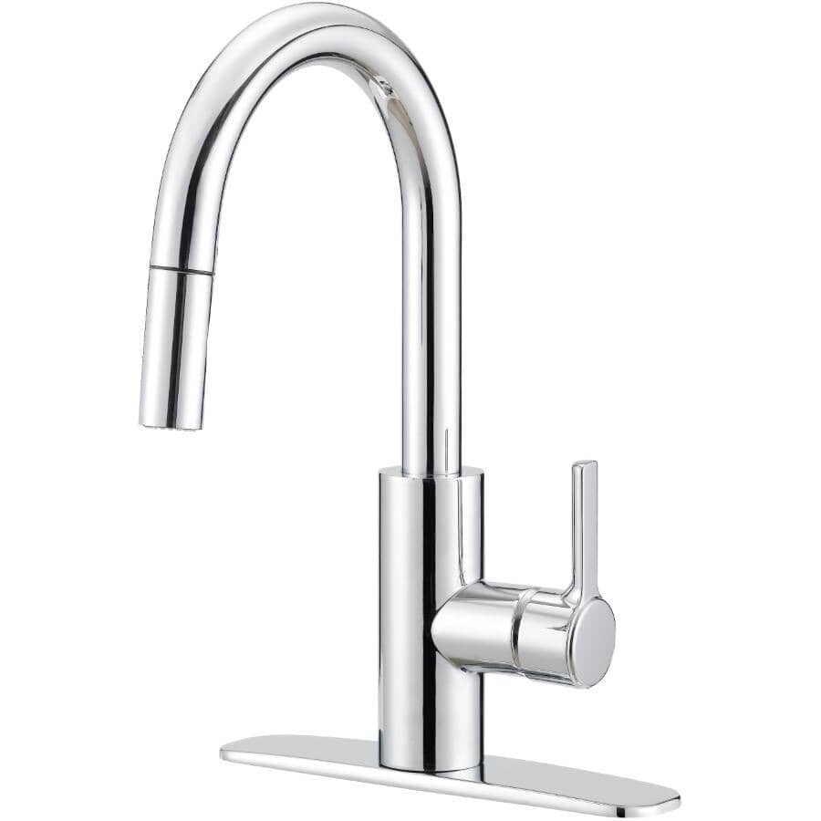 Adessa Single Handle Pull-Down Kitchen Faucet - Chrome