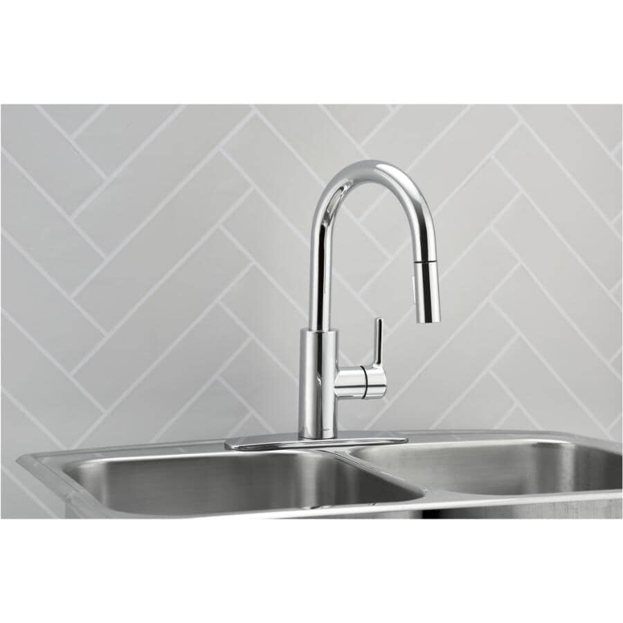 Adessa Single Handle Pull-Down Kitchen Faucet - Chrome
