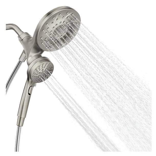 Engage 6 Setting Handheld & Rain Showerhead - with Magnetix, Spot Resist Brushed Nickel