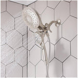 Engage 6 Setting Handheld & Rain Showerhead - with Magnetix, Spot Resist Brushed Nickel