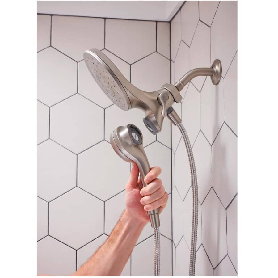 Engage 6 Setting Handheld & Rain Showerhead - with Magnetix, Spot Resist Brushed Nickel