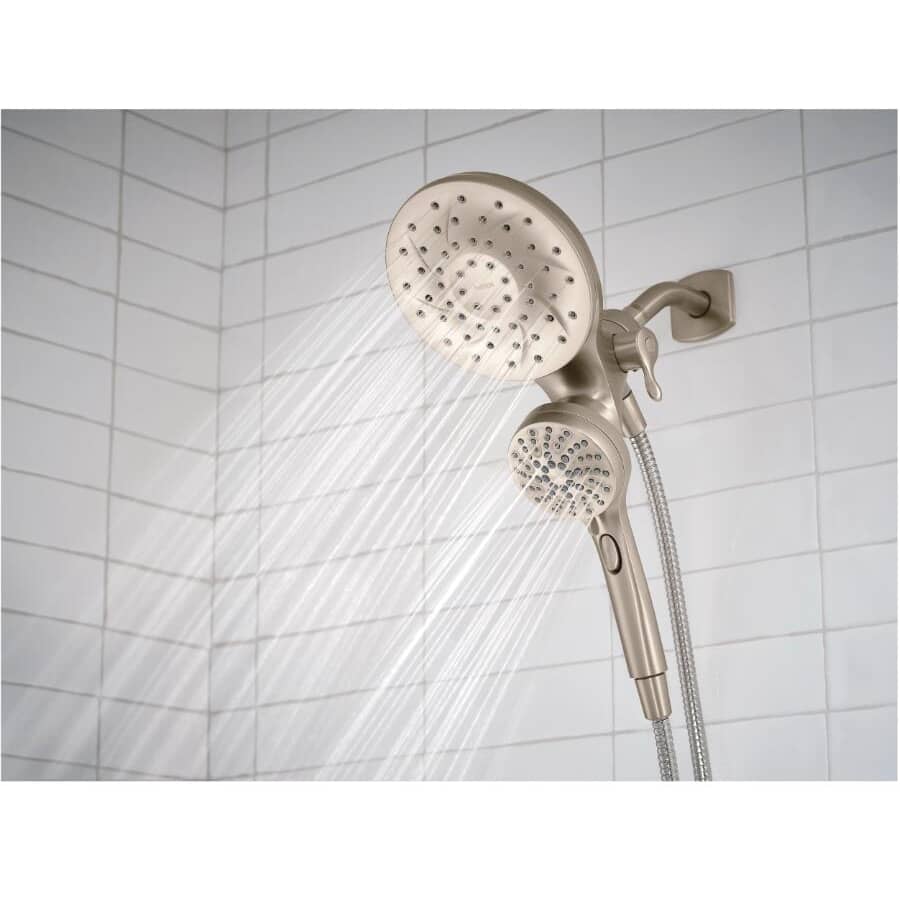 Engage 6 Setting Handheld & Rain Showerhead - with Magnetix, Spot Resist Brushed Nickel