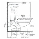 6 L Ravenna 3 Elongated Toilet - Right Height, White